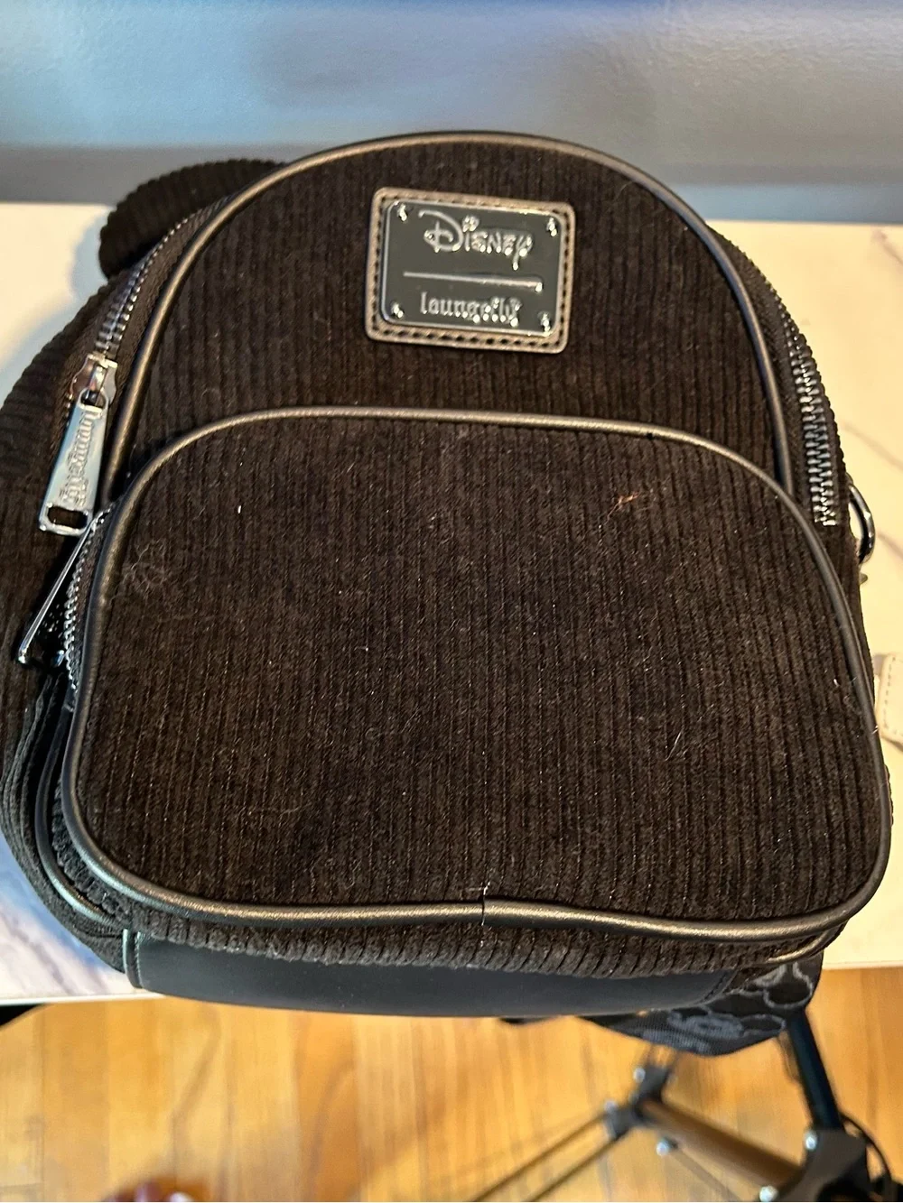 Disney 100 years corduroy mickey loungefly bag